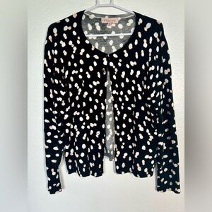 Philosophy polka  dot cardigan, button up. Petite large